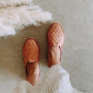 Sols Ana Handmade Huarache Sandals In Tawny Burch